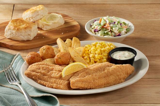Order U.S. Farm-Raised Fried Catfish food online from Cracker Barrel Old Country Store store, Merrillville on bringmethat.com