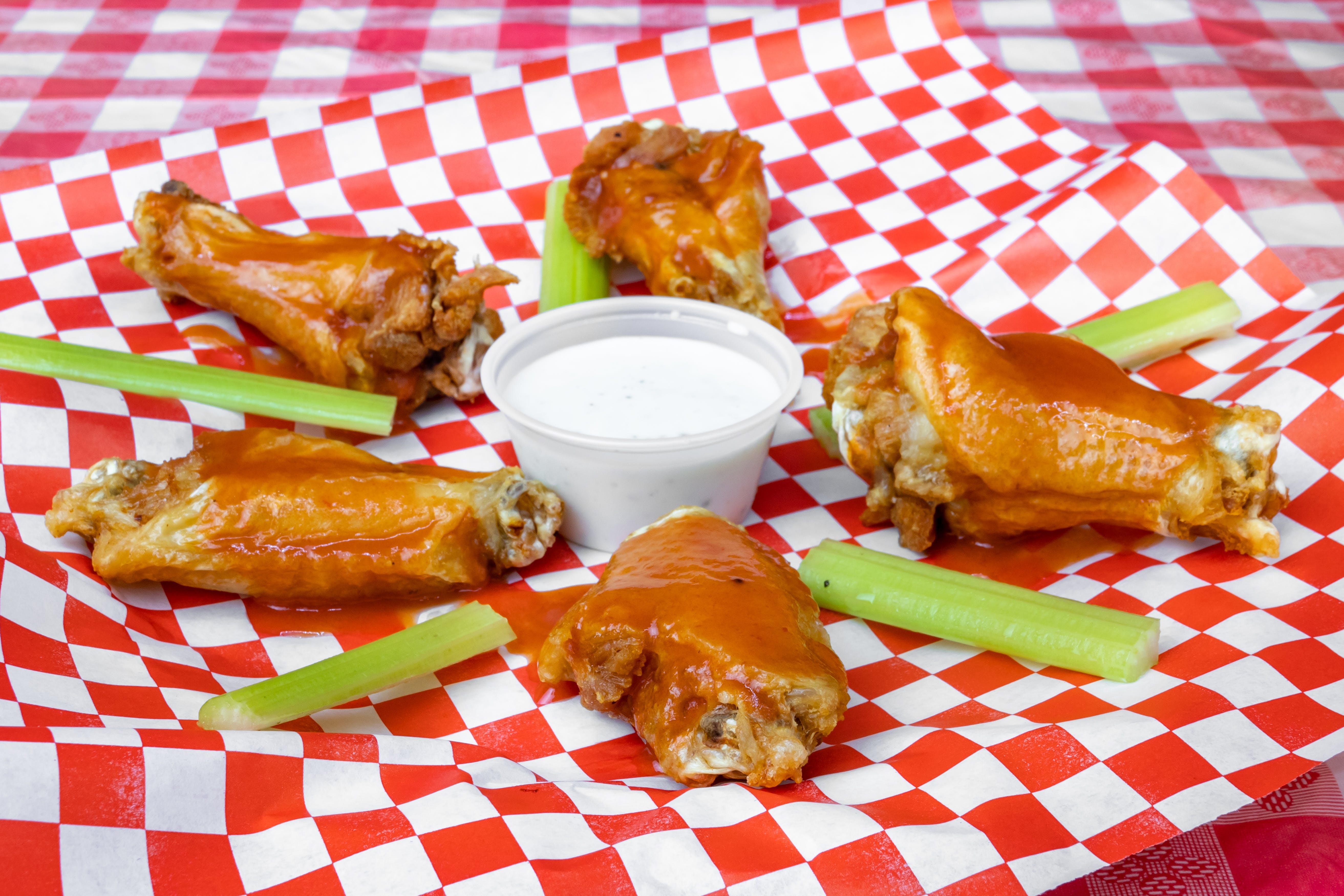 Order Wings - 5 Pieces food online from Firestone Pizza store, Houston on bringmethat.com