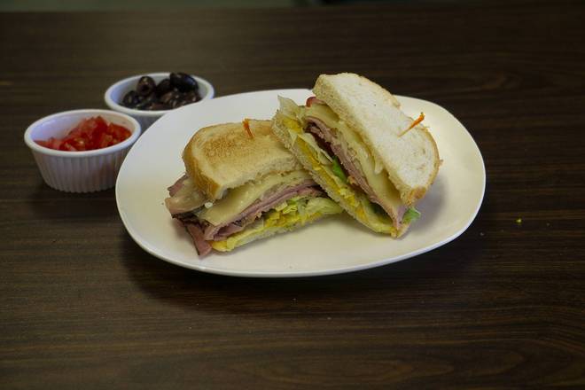 Order Meaty Combo Sandwich food online from Judys Cafe store, San Diego on bringmethat.com