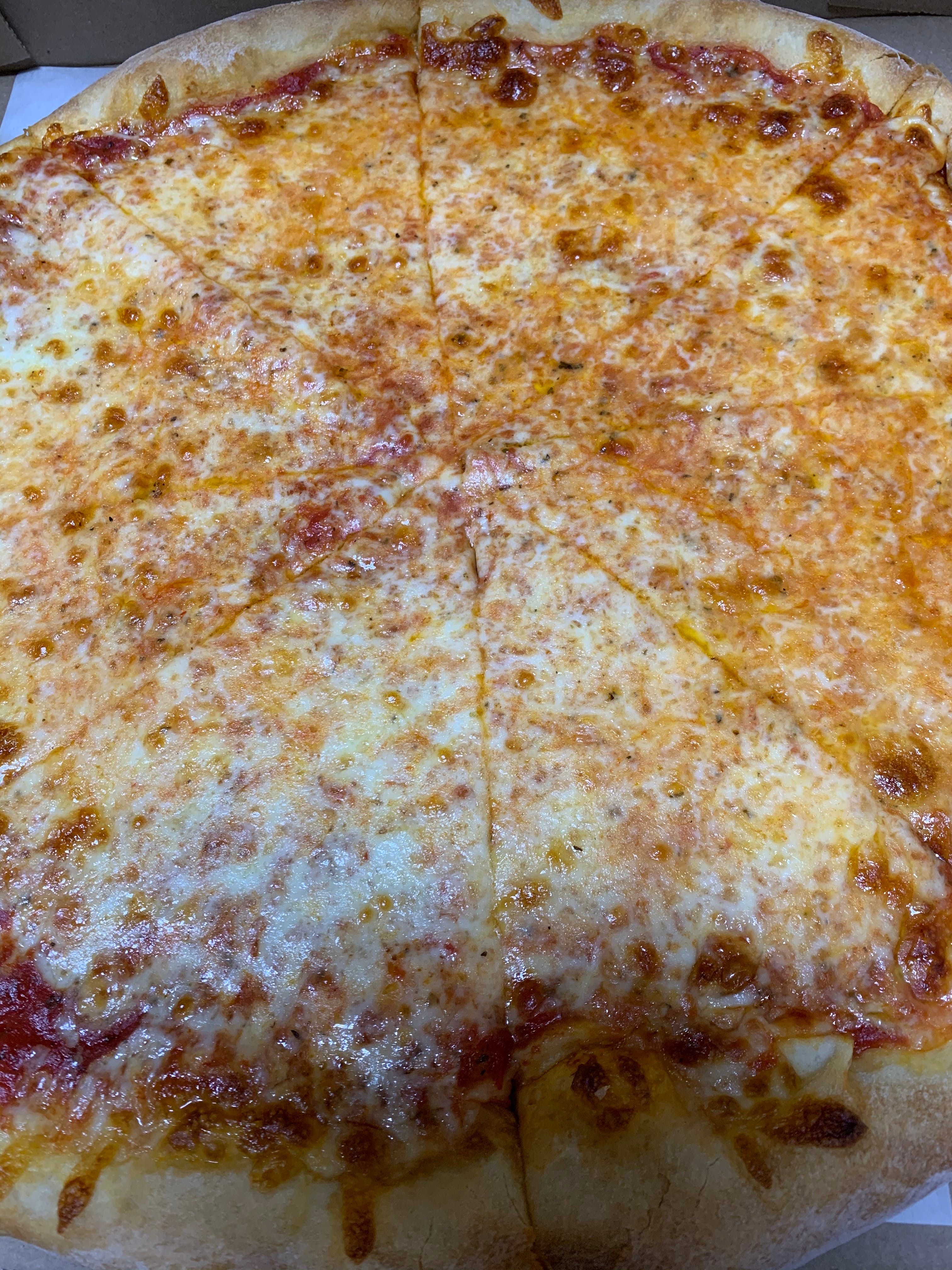 Order Plain Cheese Pizza - Medium 14" food online from Giovannelie Restaurant store, New Brunswick on bringmethat.com