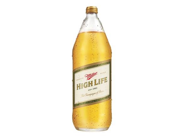 Order Miller High Life American Lager Beer - 40oz Bottle food online from Kirby Food & Liquor store, Champaign on bringmethat.com