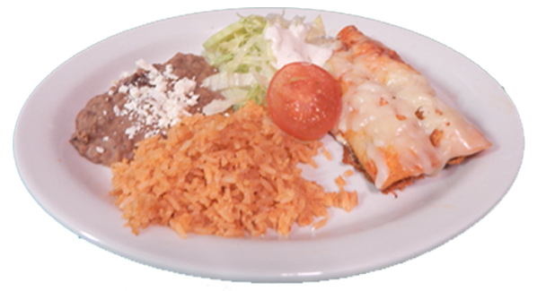Order Enchiladas al Horno de Pollo Plate food online from 7 Mares Seafood store, San Juan on bringmethat.com