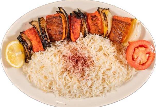 Order Salmon Kabab food online from Pachas Afghan Kebab House store, Oakland on bringmethat.com