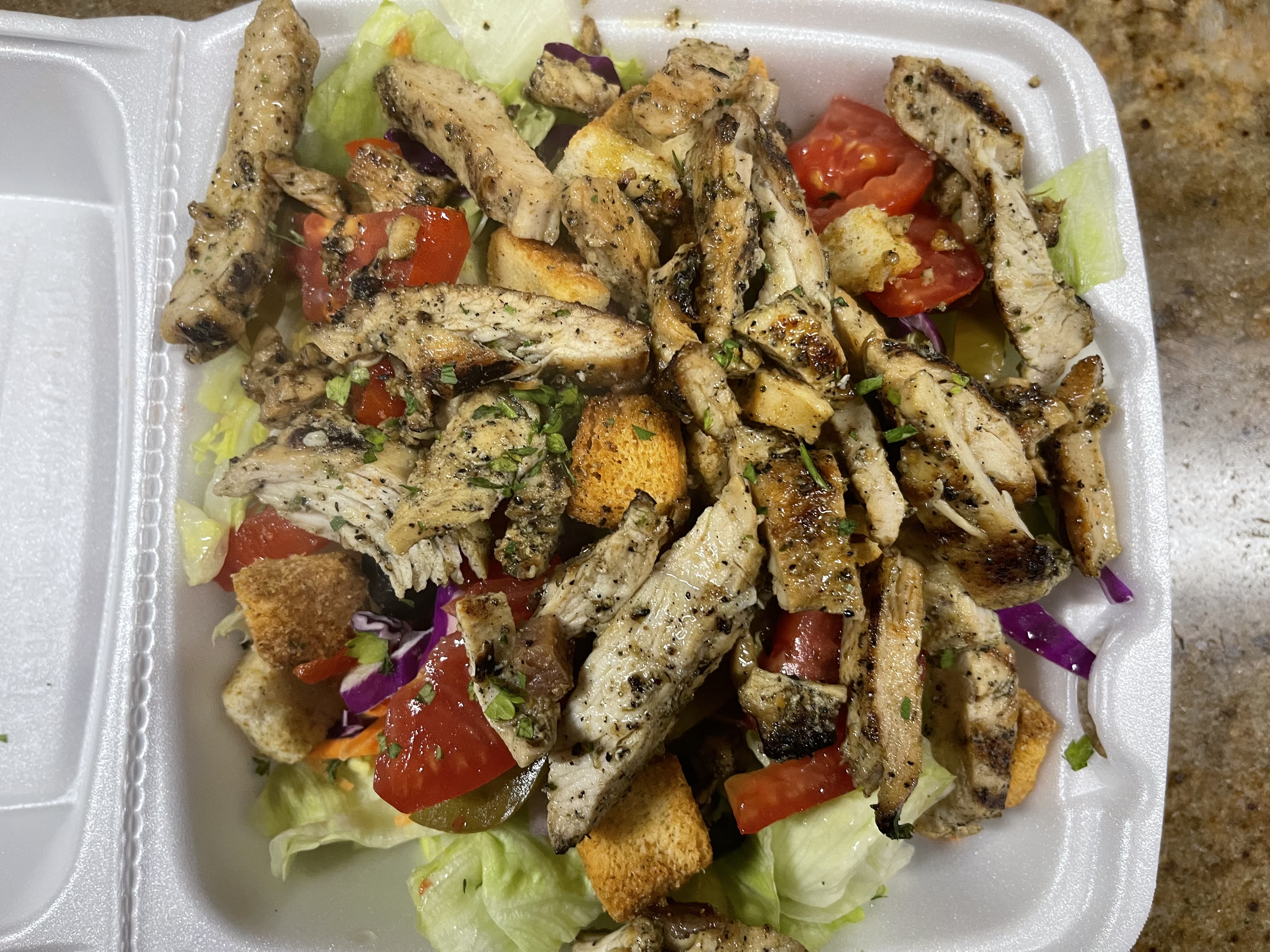 Order Grilled Chicken Salad food online from Two Cousins Pizza and Italian Restaurant store, Lancaster on bringmethat.com