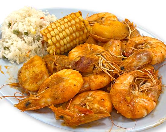 Order CAMARONES ESTILO CAJUN (Cajun Style Shrimp) food online from El Palmar Salvadoran Restaurant store, Los Angeles on bringmethat.com