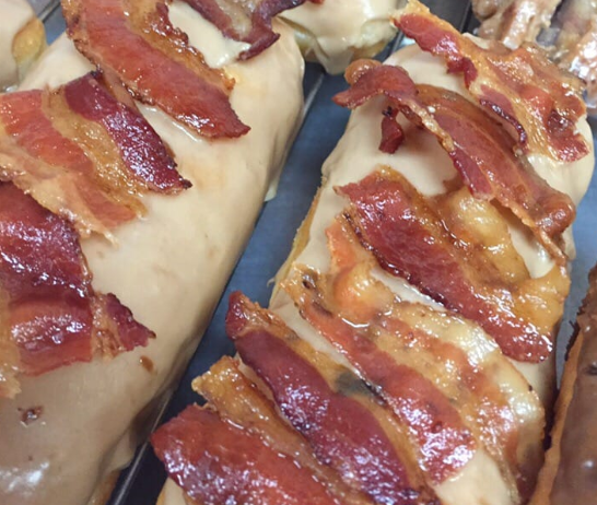 Order Maple Bacon Donut food online from Ontario Donuts store, Ontario on bringmethat.com