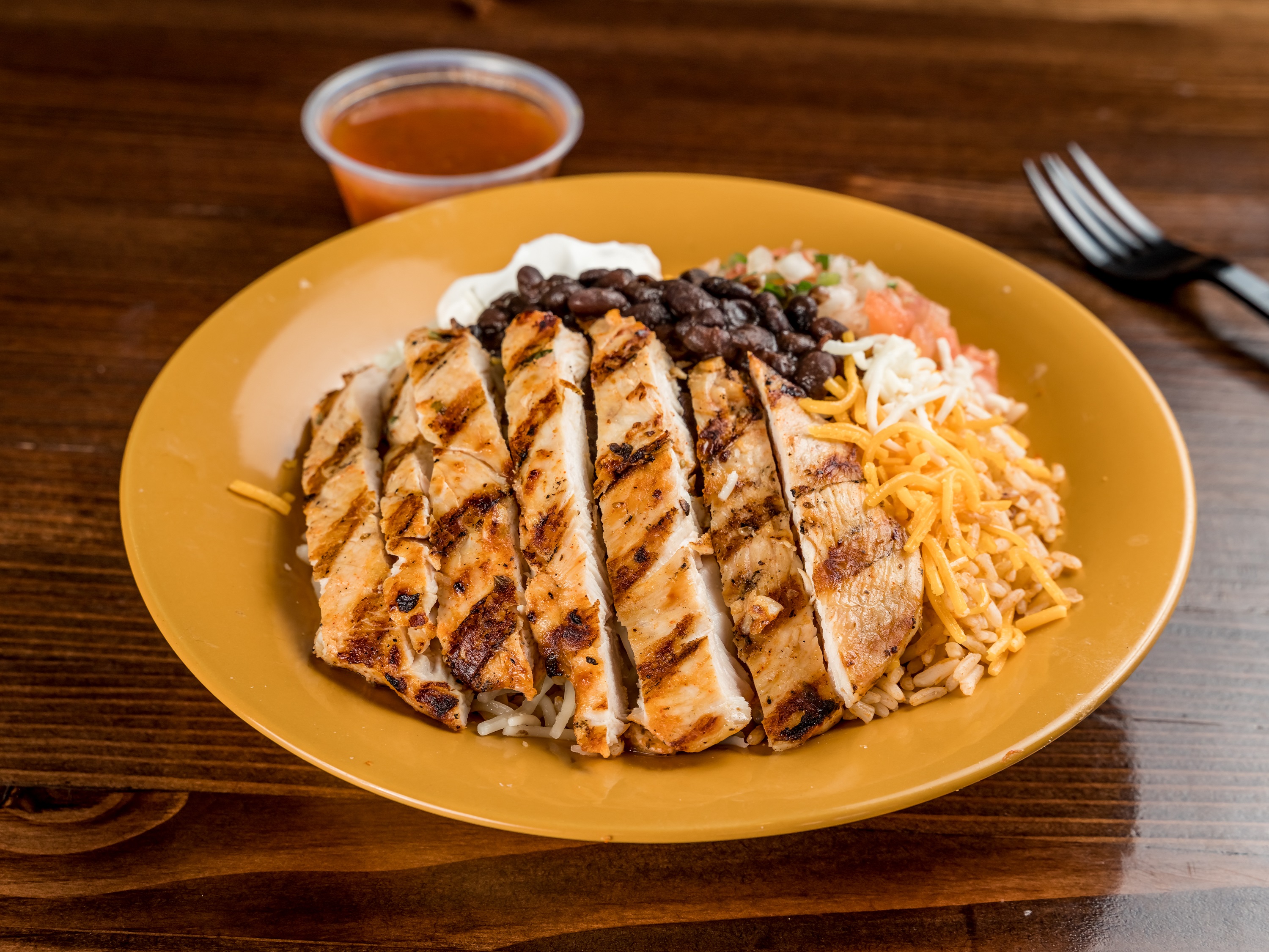 Order R1. Rice Bowl with Grilled Chicken food online from Taco King store, West Hempstead on bringmethat.com
