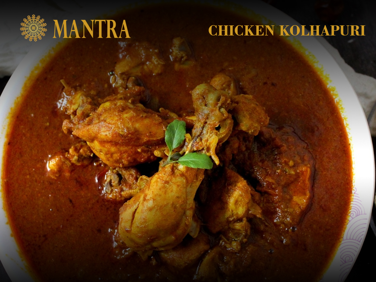 Order Chicken Kolhapuri food online from Mantra Authentic Indian Restaurant store, Jersey City on bringmethat.com