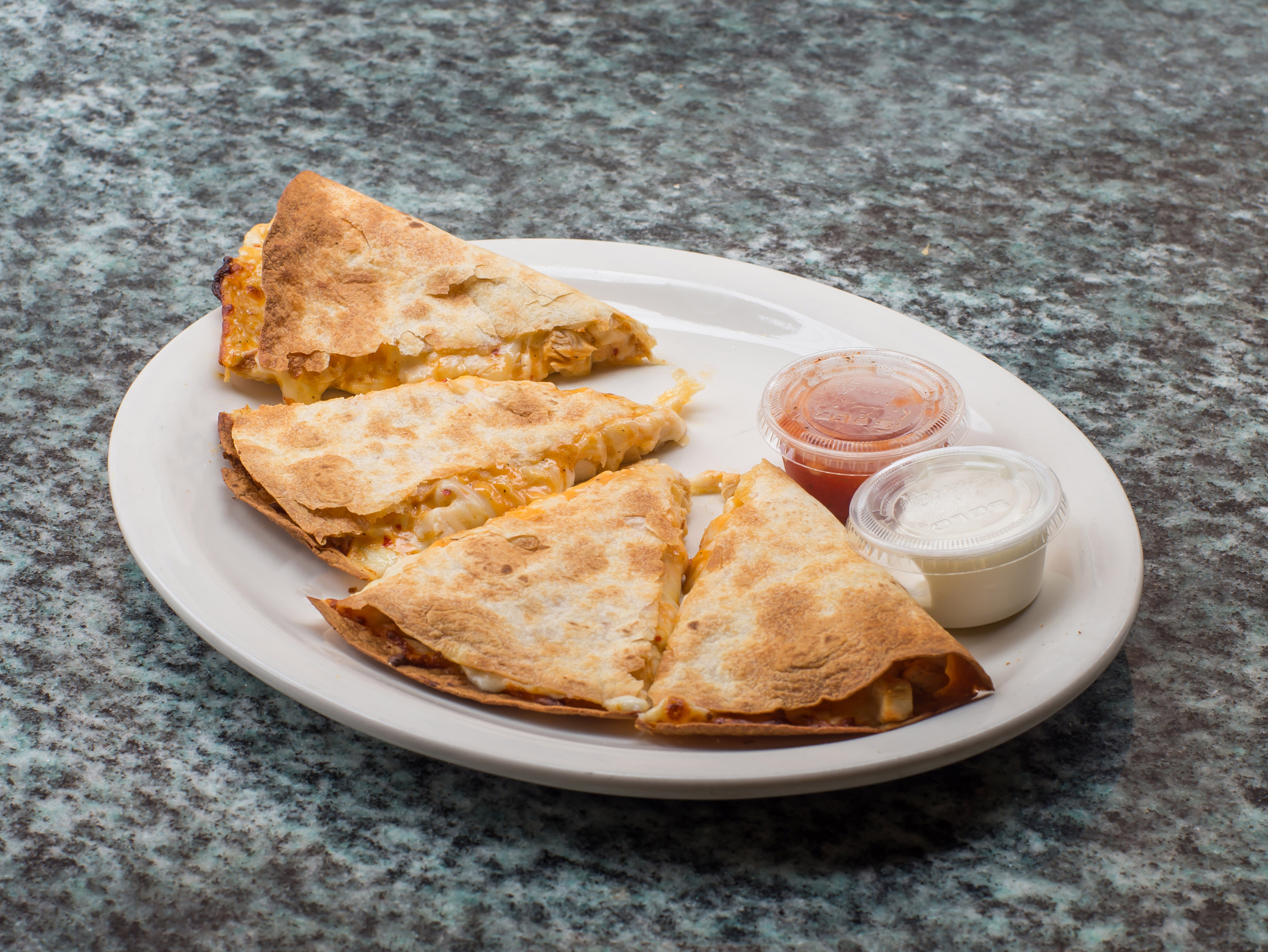 Order Chicken Quesadillas food online from Burger House store, Pittsburgh on bringmethat.com