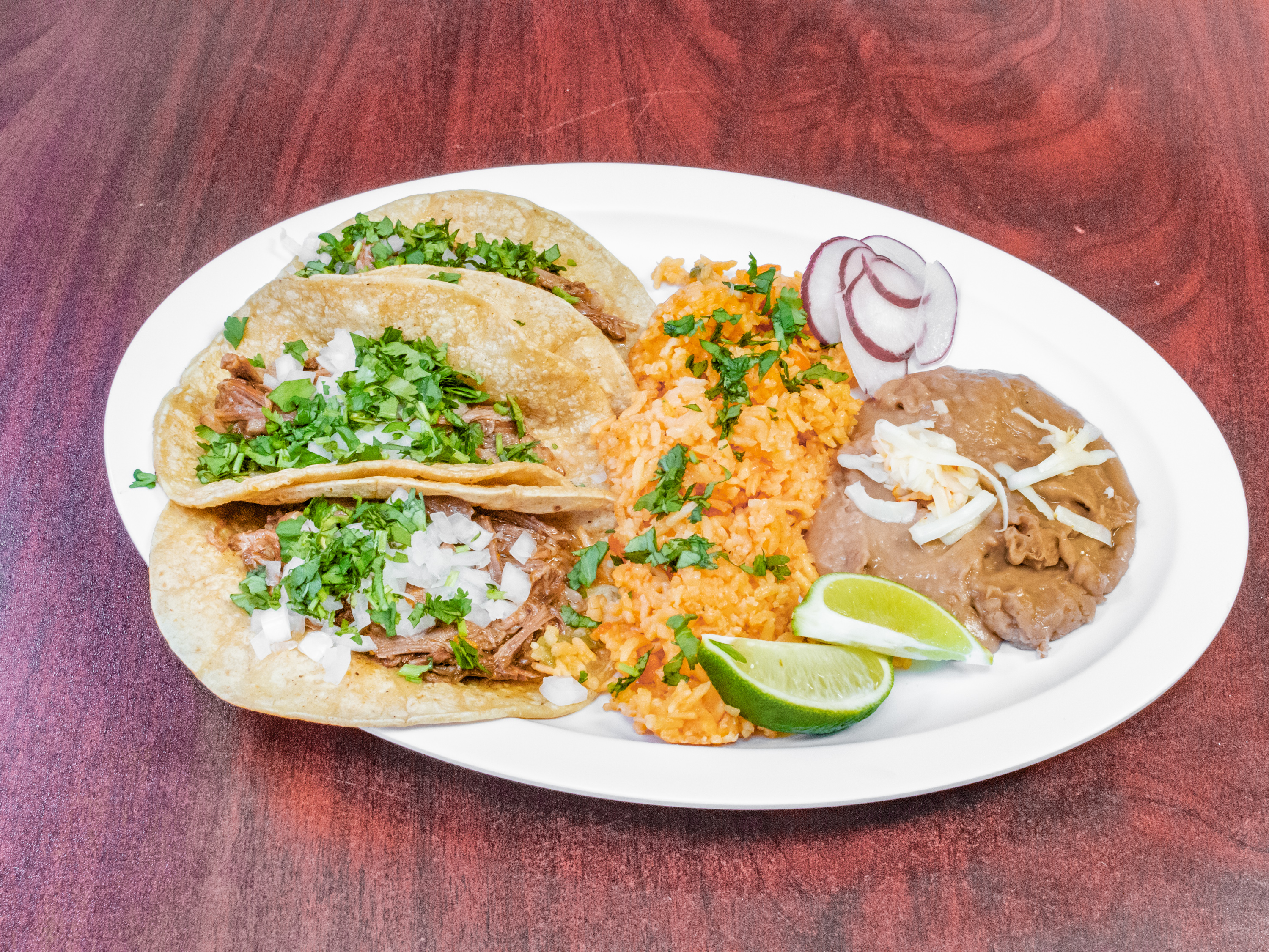 Order Taco Dinner  food online from Birrieria El Texcal store, Chicago on bringmethat.com