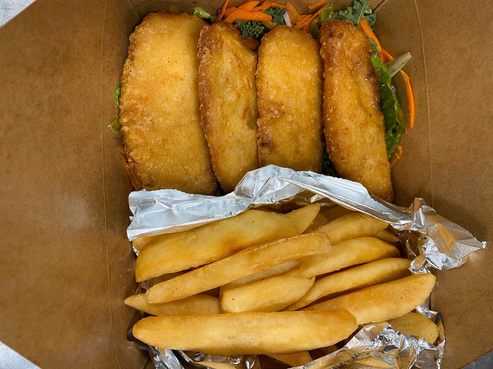 Order Fish & Chips food online from Lazy daisy cafe of beverly hills store, Beverly Hills on bringmethat.com