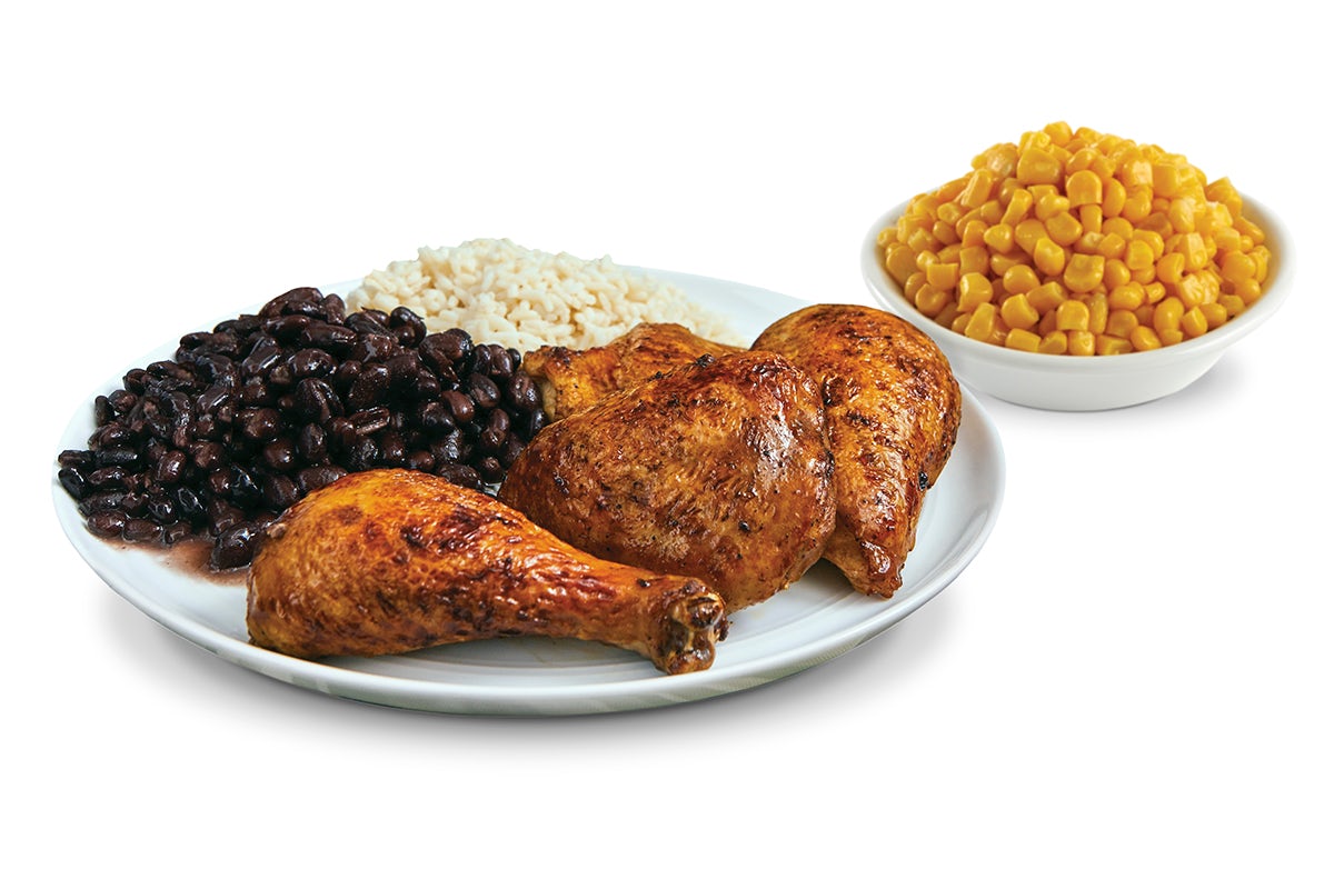 Order 1/2 Fire Grilled Chicken - With Rice and Beans and 1 Additional Side food online from Pollo Tropical store, Pinecrest on bringmethat.com