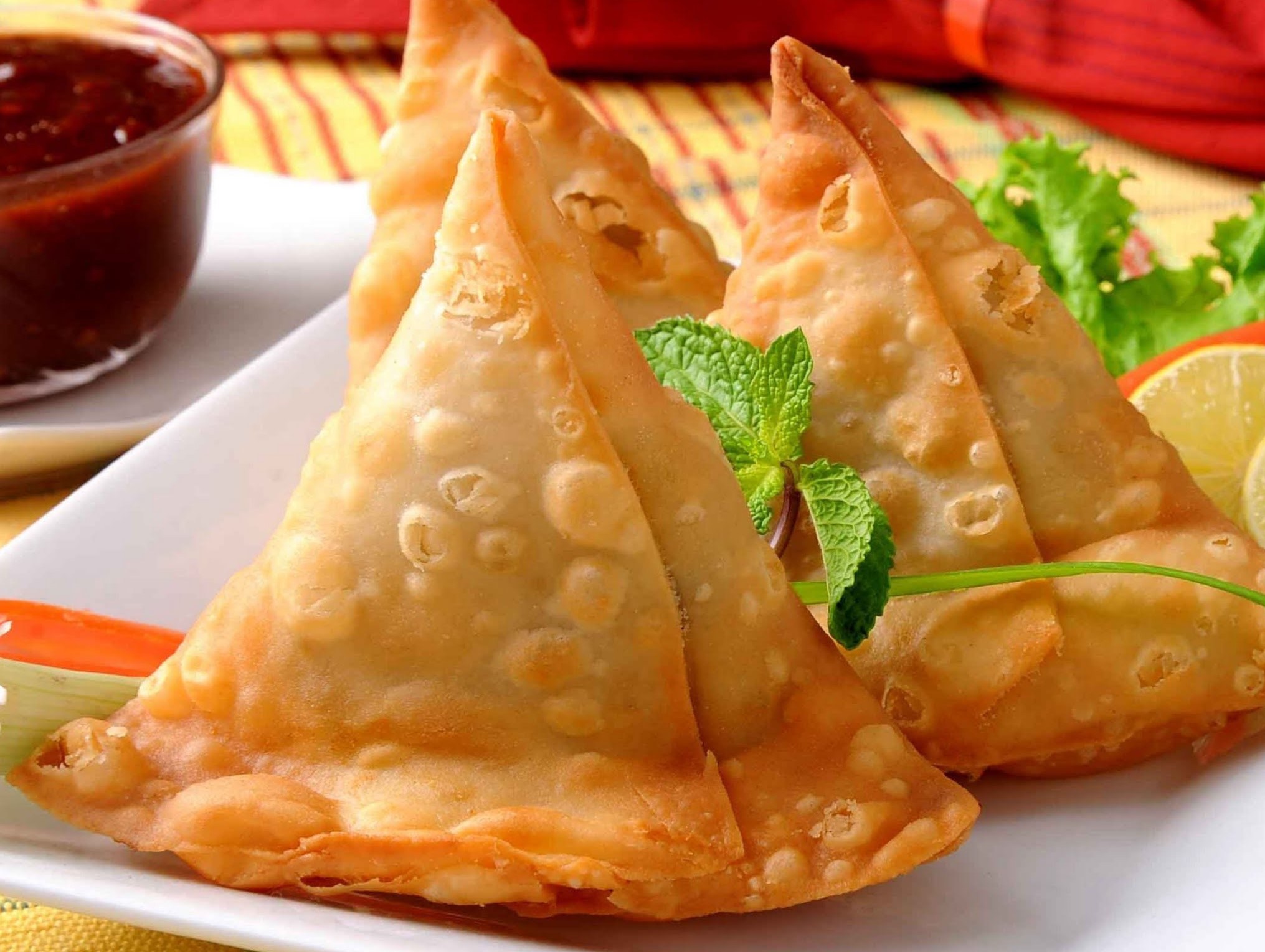 Order Vegetable Samosa food online from Chand Palace store, Parsippany on bringmethat.com