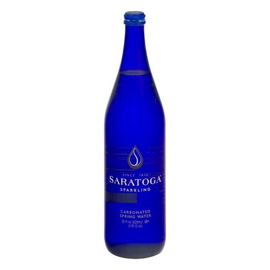 Order Bottled Saratoga Springs Sparkling Water (750ml) food online from Cassia store, Santa Monica on bringmethat.com