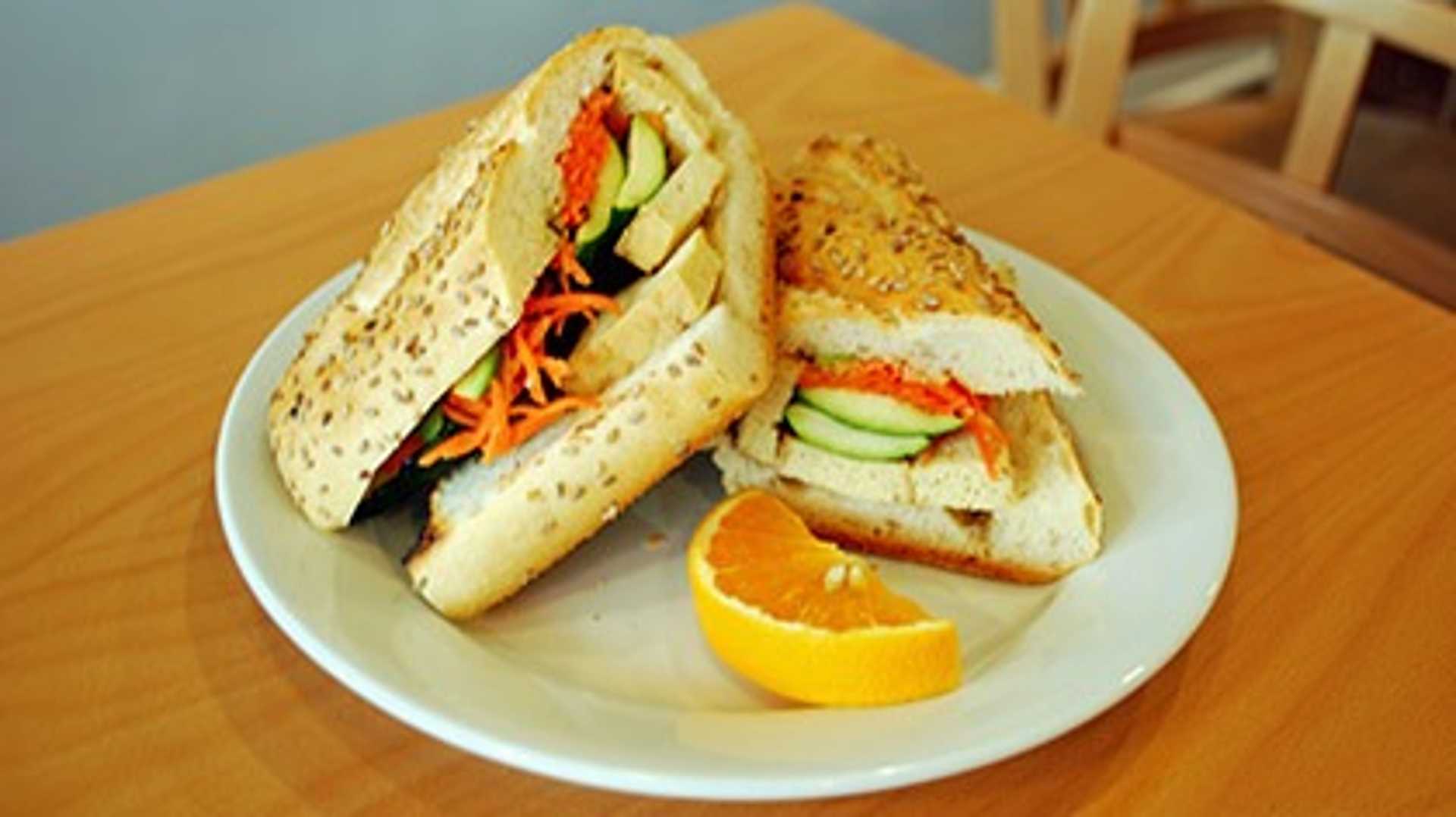 Order 1/2 Vegan Sandwich food online from Ocean Cafe Long Branch store, Long Branch on bringmethat.com