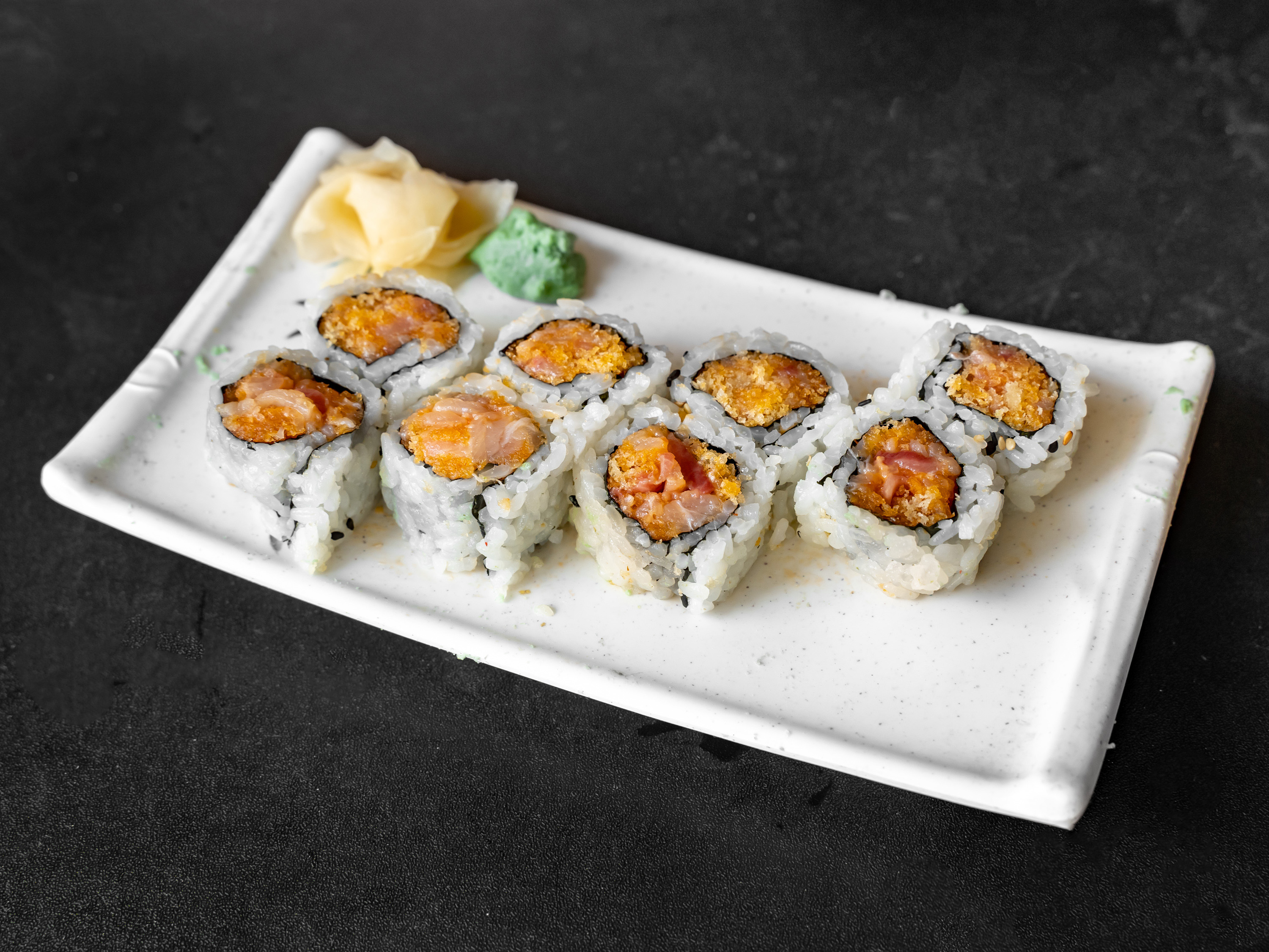 Order 8 Pieces Spicy Yellowtail Roll food online from Terryin store, Philadelphia on bringmethat.com
