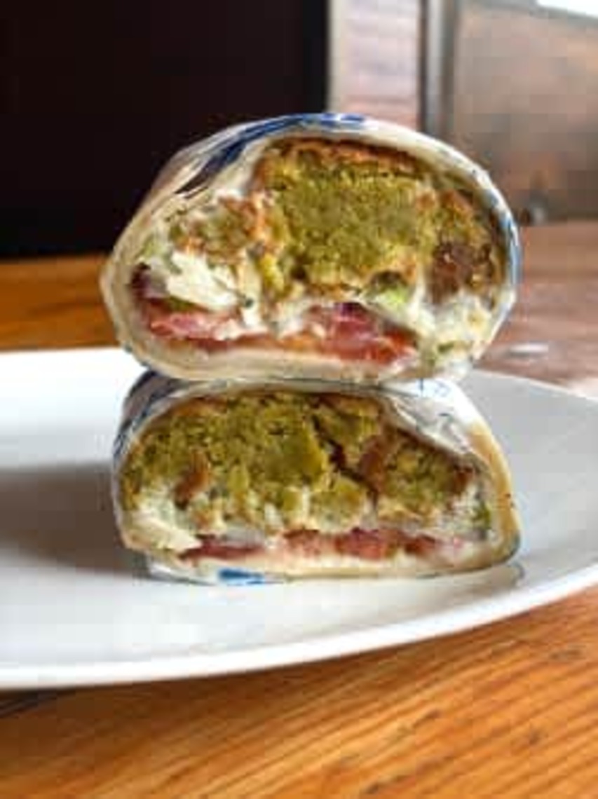 Order FALAFEL WRAP food online from Little Greek Fresh Grill store, Youngstown on bringmethat.com
