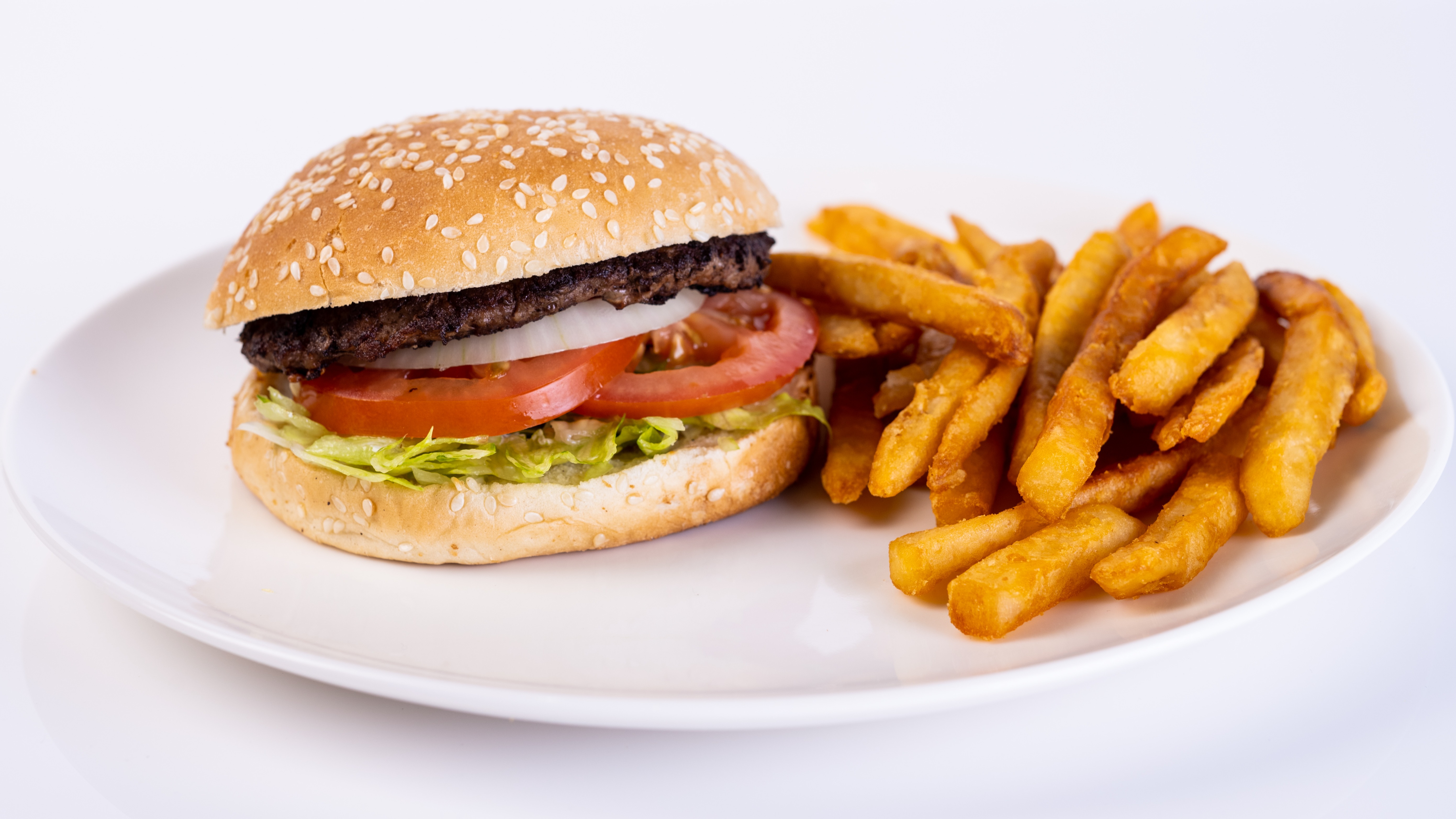 Order Hamburger with Fries food online from New York Chicken & Gyro store, Canoga Park on bringmethat.com