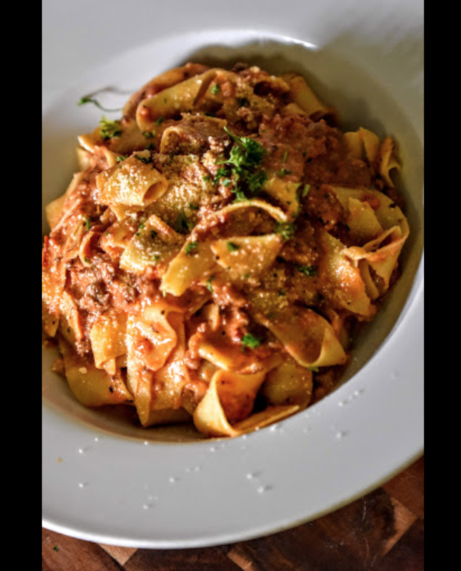 Order Pappardelle Bolognese food online from La Cucina Bistro & Wine Bar store, Scottsdale on bringmethat.com