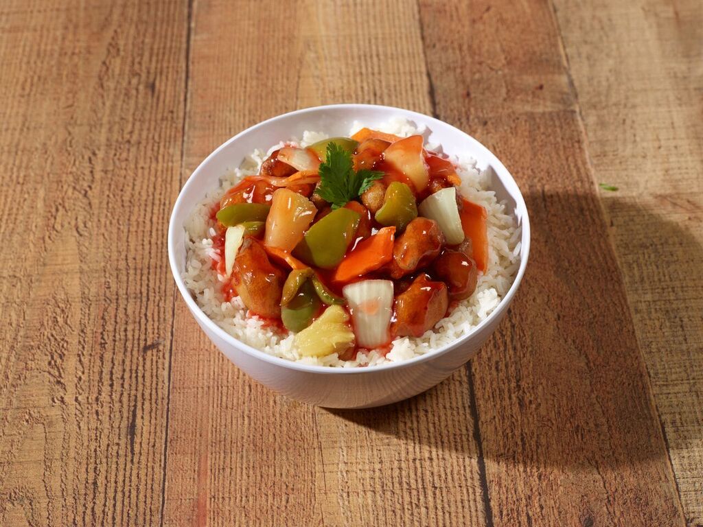 Order Sweet and Sour Pork food online from Golden China(Rancho) store, Las Vegas on bringmethat.com