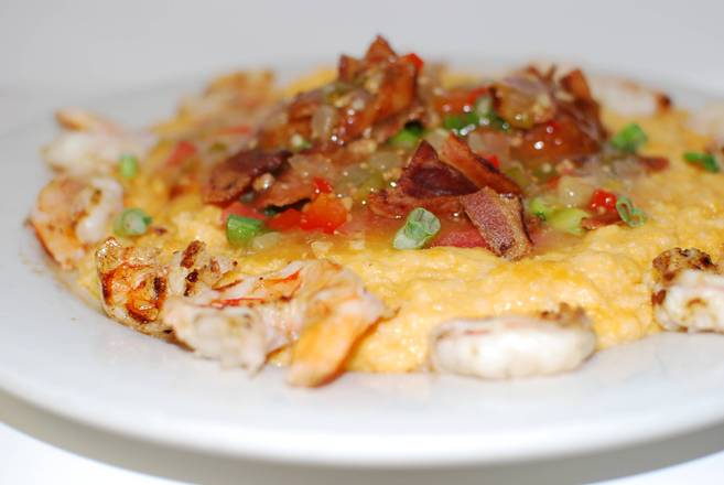 Order Shrimp and Grits food online from Poor Richard's Restaurant store, Gainesville on bringmethat.com