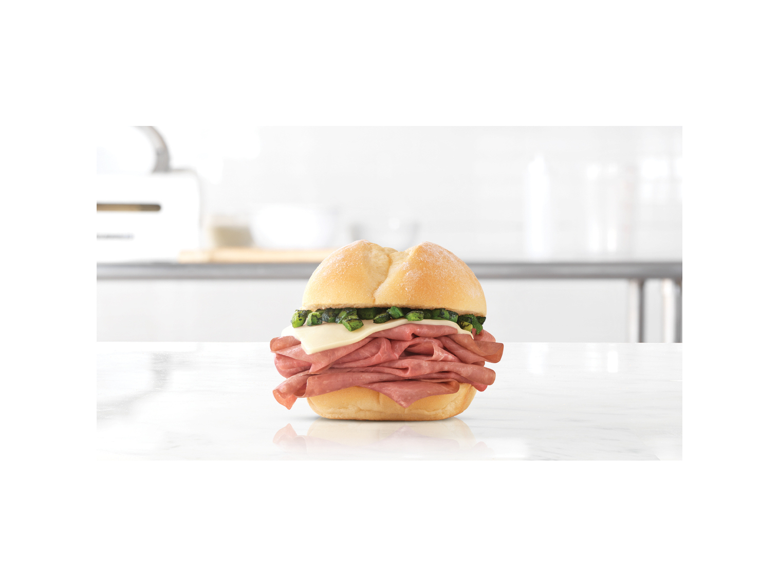 Order Jalapeno Roast Beef Slider food online from Arby store, Winchester on bringmethat.com