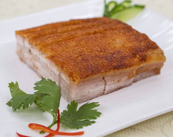 Order Crispy Skin Roast Pork 脆皮燒腩仔 food online from Asian Pearl Peninsula store, Millbrae on bringmethat.com