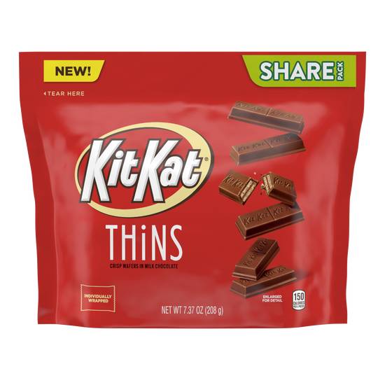 Order KitKat Thins Milk Chocolate Wafers (7.37 oz) food online from Rite Aid store, Eugene on bringmethat.com