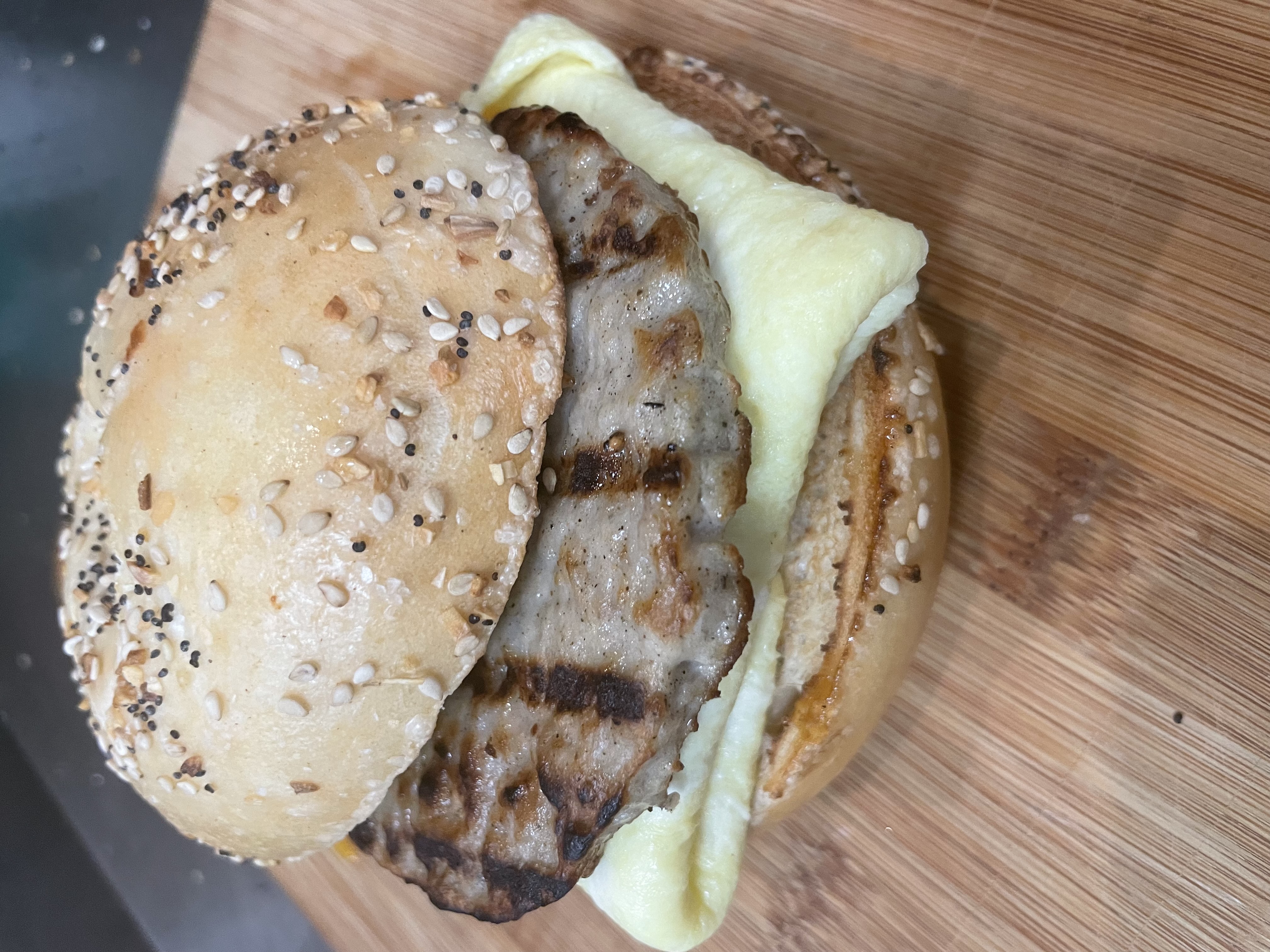 Order Egg and Meat Sandwich food online from Yardley Bagel Cafe store, Yardley on bringmethat.com