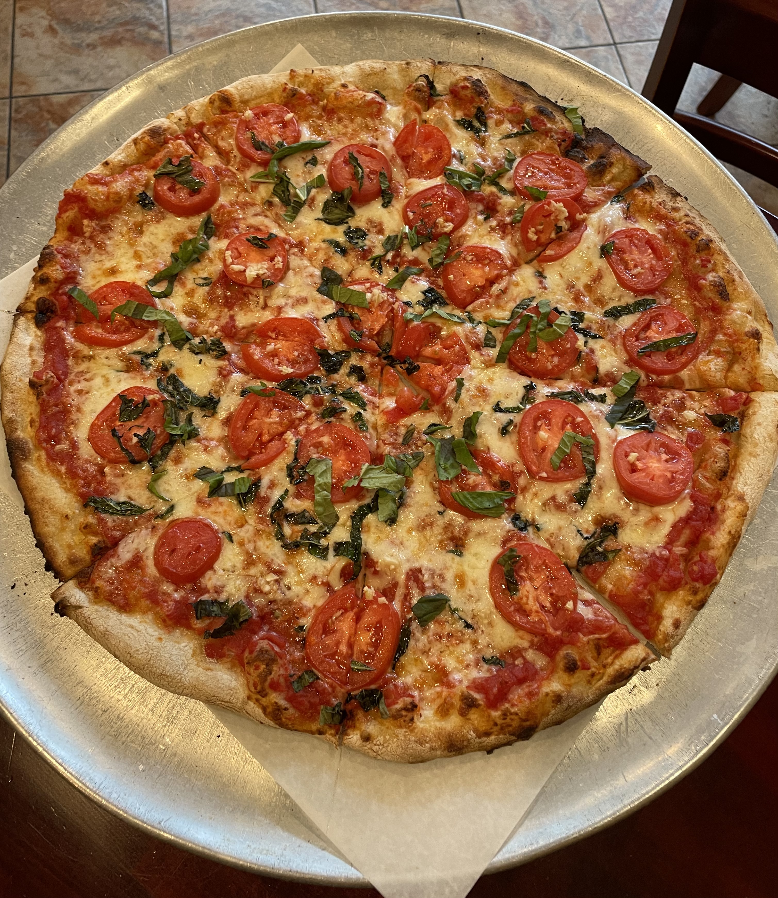 Order Margherita Pizza food online from Julians Brick Oven Pizza store, Monroe on bringmethat.com