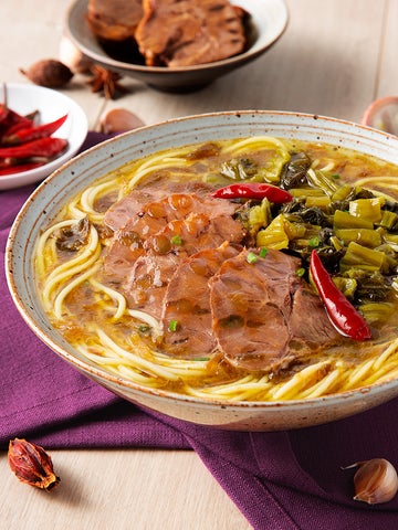 Order Beef Pull Noodles with Pickled Cabbage酸菜牛肉面 food online from Frice store, Chino Hills on bringmethat.com