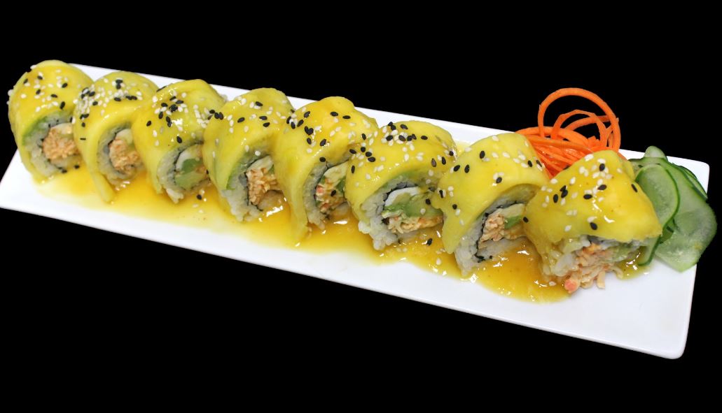 Order Mango Roll food online from Emporio Sushi & Mariscos store, Orange on bringmethat.com