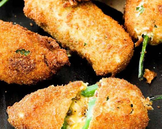 Order Jalapeno Poppers (7 pcs) food online from Winged To Perfection store, Nashville-Davidson on bringmethat.com