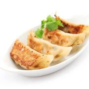 Order 4 Piece Pan Fried Dumplings food online from Be-Em Asian Kitchen store, Charlotte on bringmethat.com