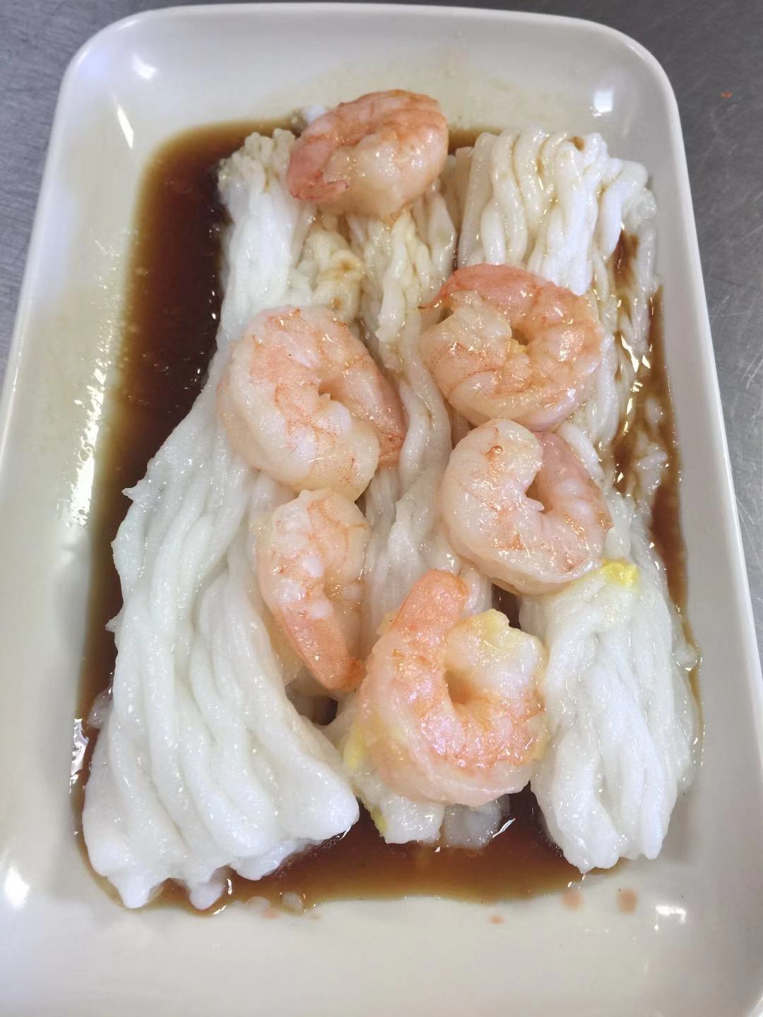 Order 6. Shrimp Rice Noodle Roll鲜虾肠粉 food online from E&J Yummy Kitchen store, Monterey Park on bringmethat.com
