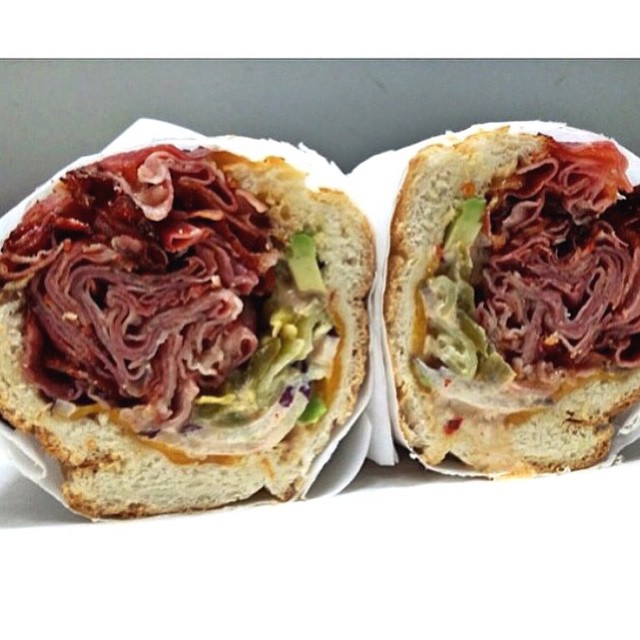 Order 12. Hot Pastrami Classic food online from Grab & Go Subs store, San Diego on bringmethat.com