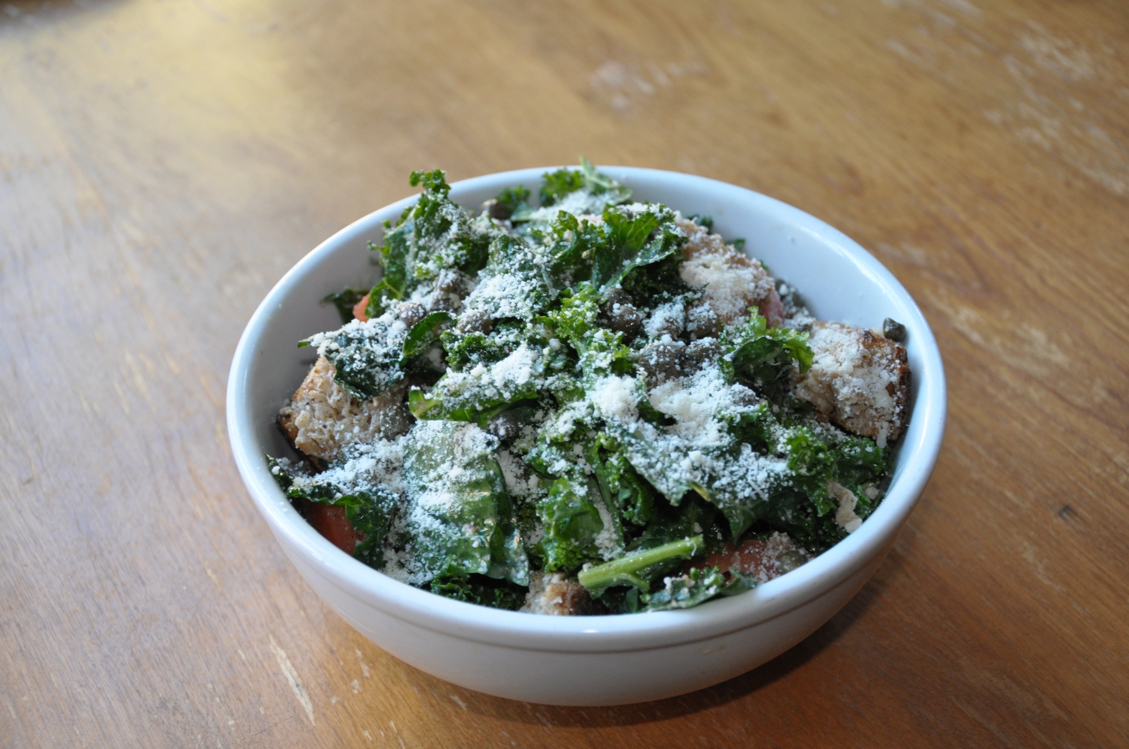 Order Black Kale Panzanella Salad food online from Gersi store, Brooklyn on bringmethat.com