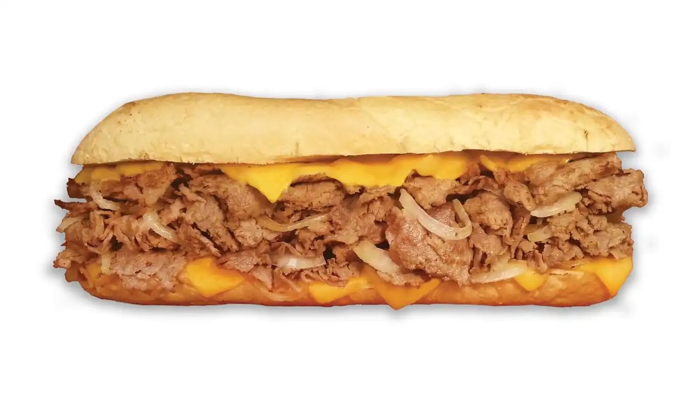Order Philly Double Trouble Cheesesteak - Regular food online from Jey Subs & Pizza store, Jessup on bringmethat.com