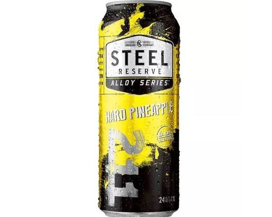 Order Steel Reserve Alloy Series 211 Hazed Pineapple 24 fl oz. (ABV 8%)  food online from Central Liquor Market store, Los Angeles on bringmethat.com