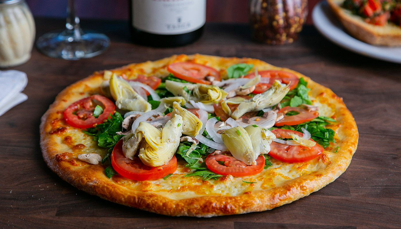 Order Heart-Healthy Veggie Pizza food online from Russo's New York Pizzeria store, Houston on bringmethat.com
