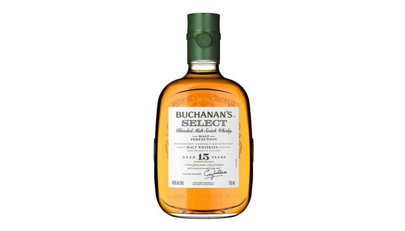 Order Buchanan's Select Blended Malt Scotch Whisky 15 Year 750mL food online from Plaza Market store, Baldwin Park on bringmethat.com