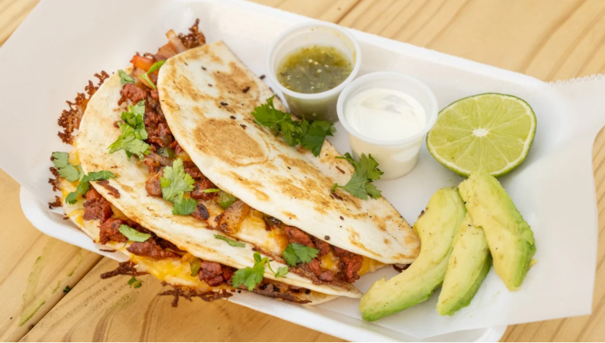 Order Beef Quesadilla food online from Tacoly Moly store, Austin on bringmethat.com