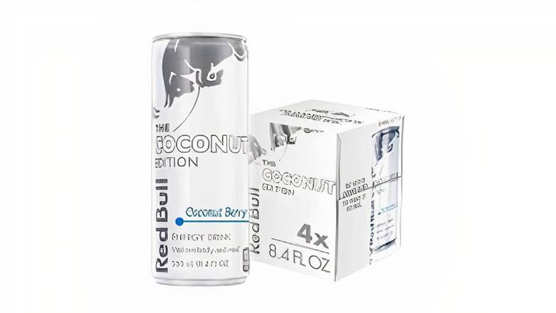 Order Red Bull Coconut Berry 8.4oz (4 pack) food online from Mac On 4th store, Alton on bringmethat.com