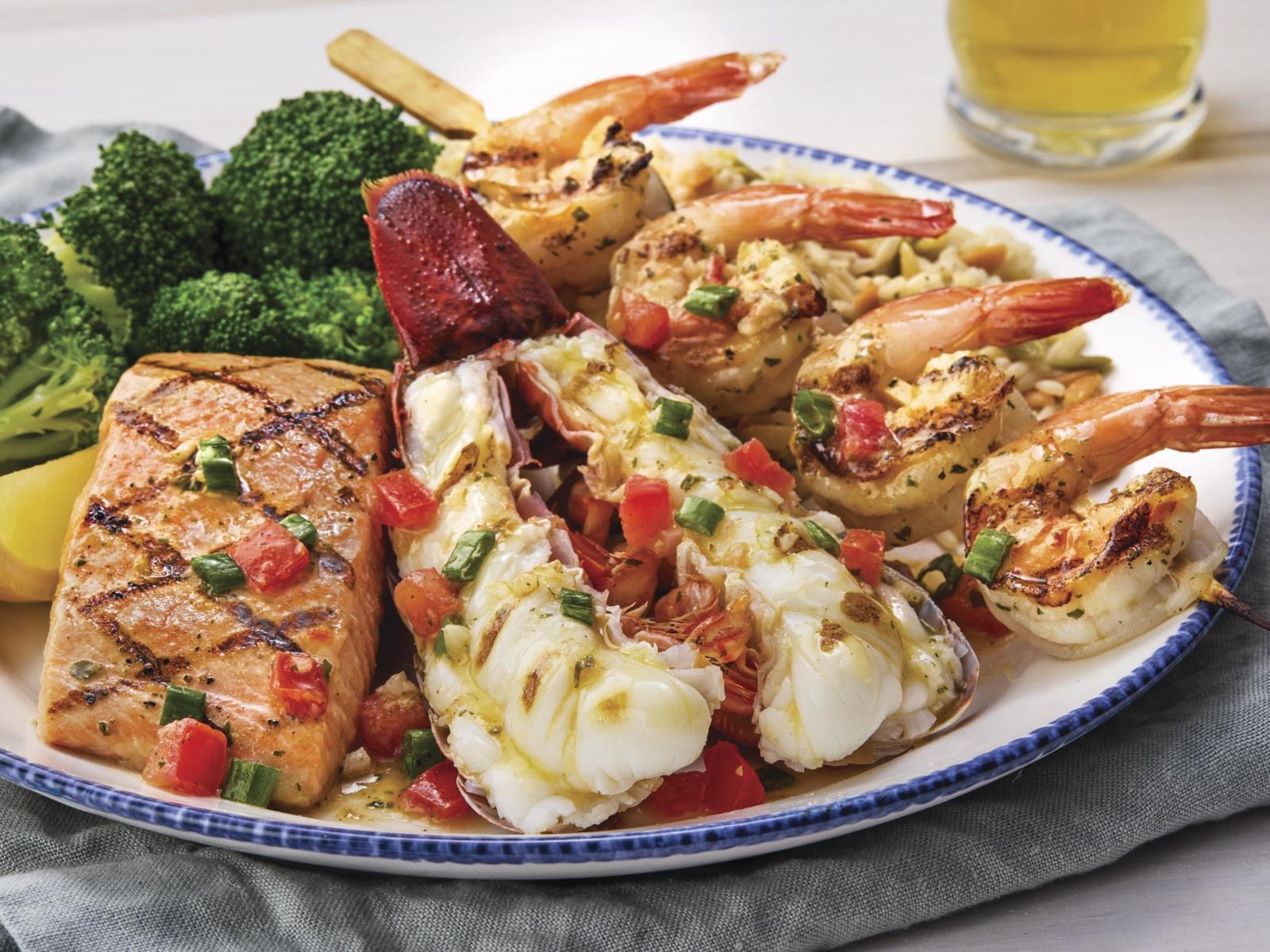 Order Grilled Lobster, Shrimp And Salmon** food online from Red Lobster store, Akron on bringmethat.com