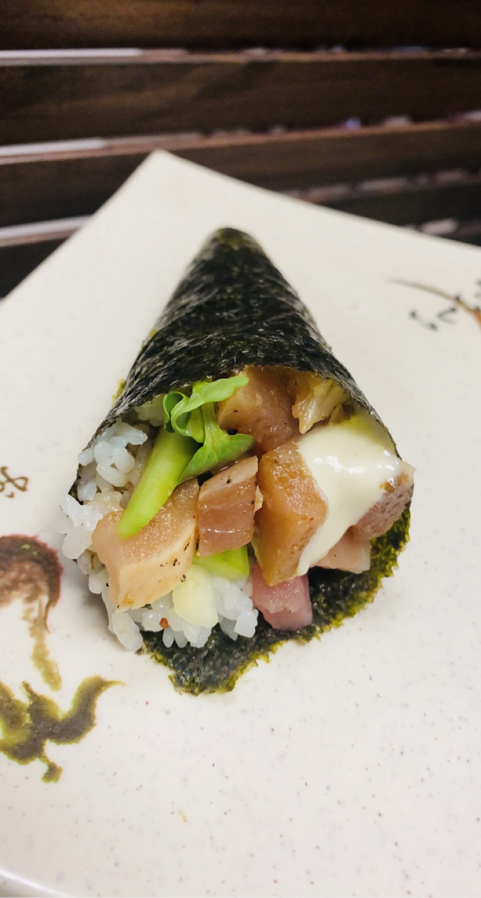 Order Albacore Hand Roll food online from 760 Sushi Bros store, Victorville on bringmethat.com