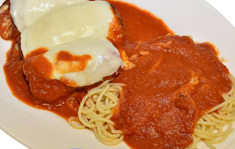 Order Chicken Cutlet Parmigiana food online from Cioffi's Restaurant and Pizzeria store, Union on bringmethat.com
