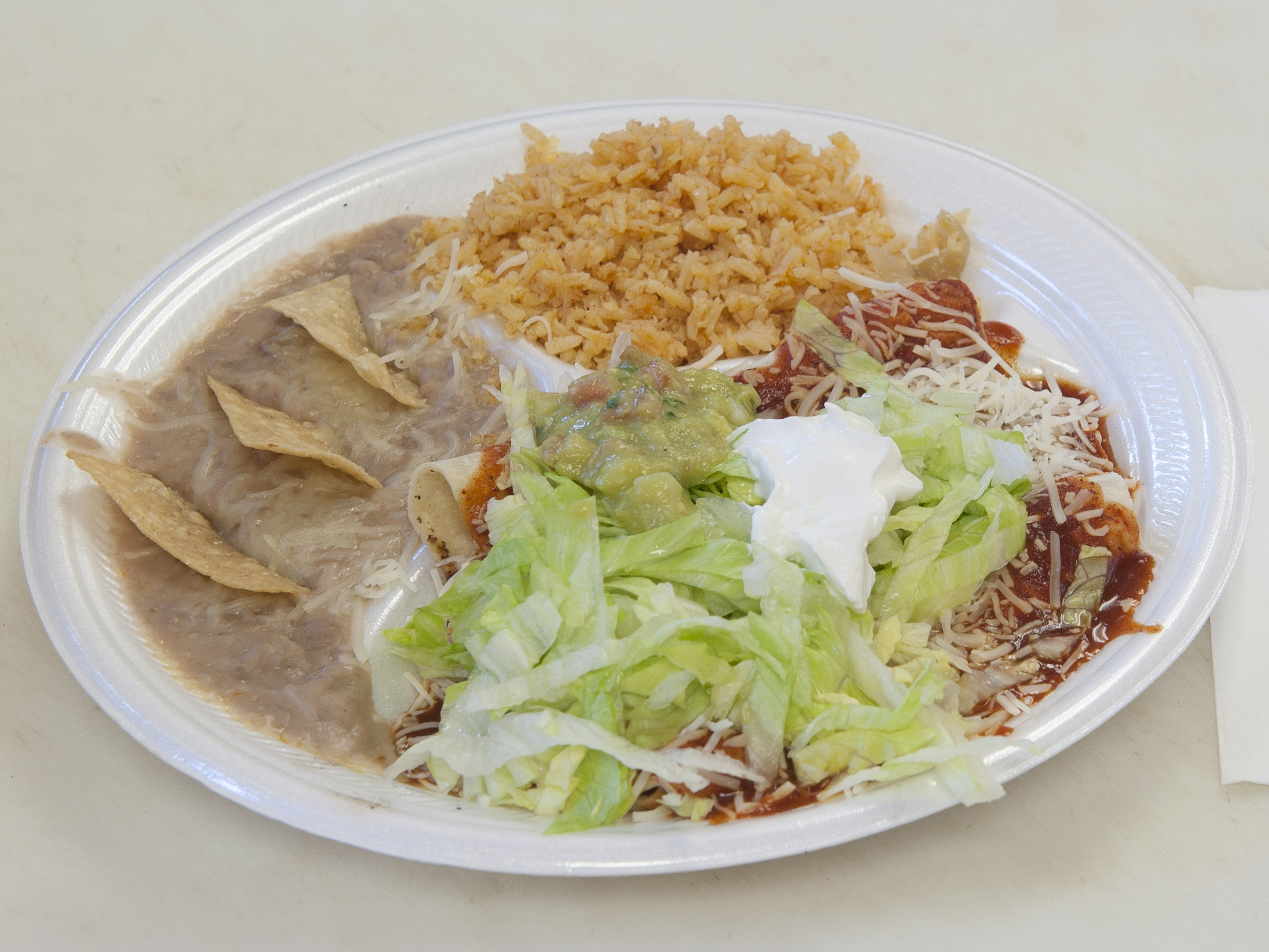 Order Enchiladas food online from Taqueria La Mexicana store, Long Beach on bringmethat.com