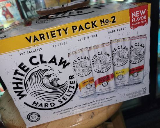 Order WHITE CLAW( No.2 Yellow) 12pk. 12oz. CANS food online from Hub Market & Deli store, San Diego on bringmethat.com