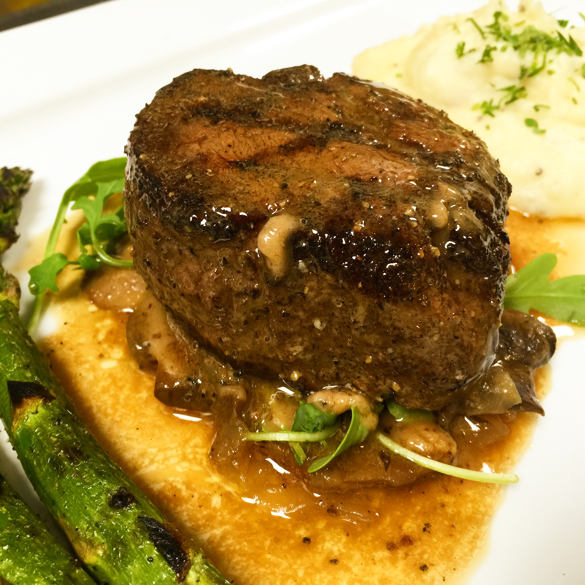 Order Center Cut Filet Mignon food online from Shakers Bar and Grill store, Wixom on bringmethat.com