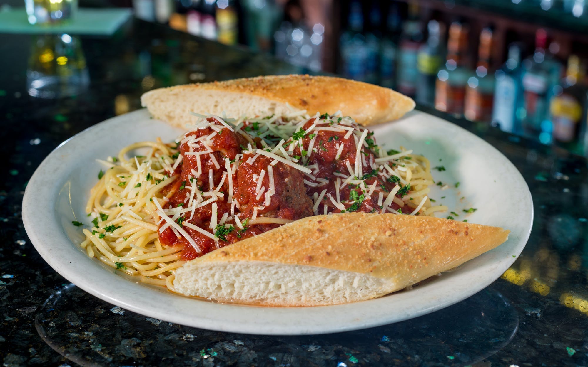 Order Spaghetti & Meatball - Pasta food online from Pizza Schmizza Pub & Grub store, Beaverton on bringmethat.com